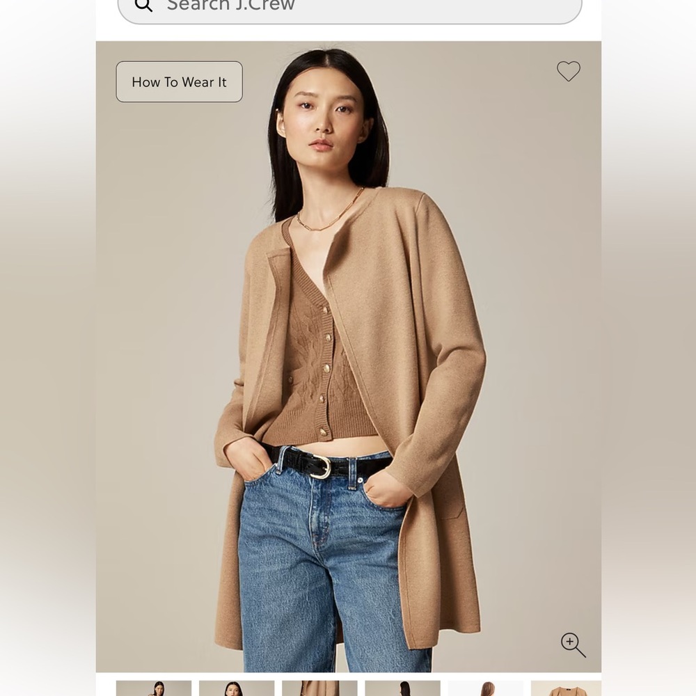 J. Crew Women's Juliette Collarless Sweater-blazer
